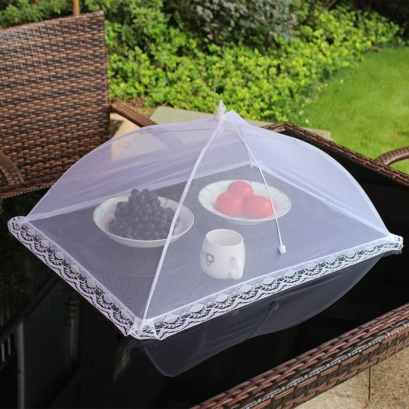 Kitchen Accessories Folding Food Mesh Cover Tent Home Table Meal Vegetable Fruit Umbrella Breathable Insect-proof Food Cover Net