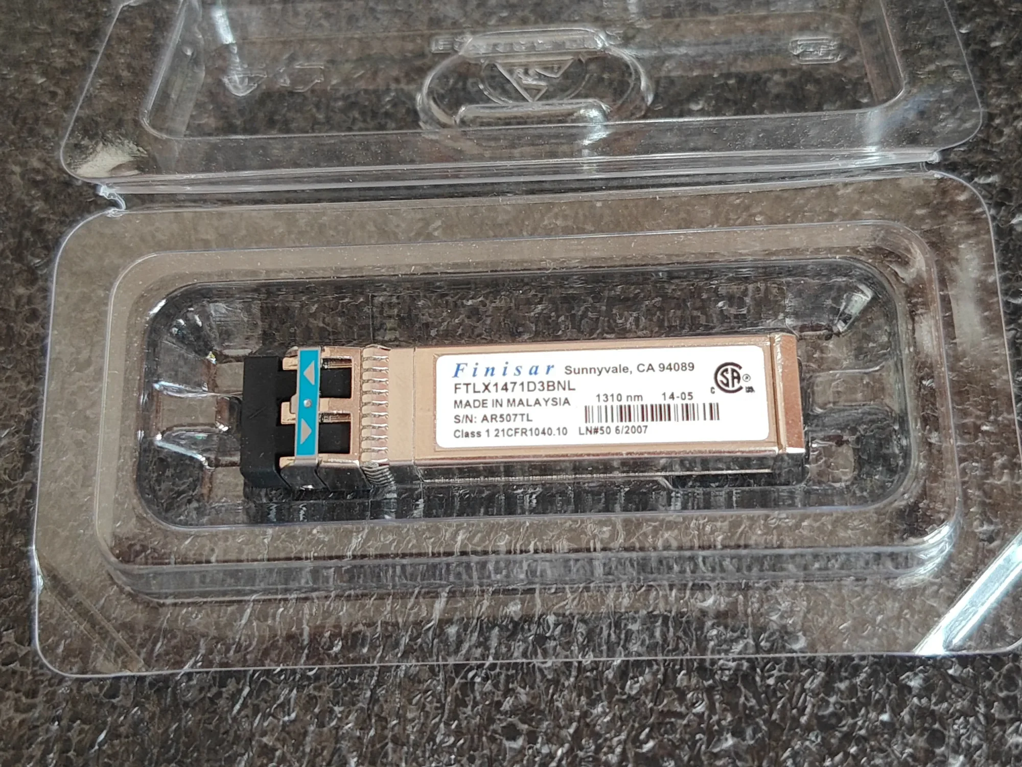New Finisar Optical Fiber 10G 1310nm SFP FTLX1471D3BNL 10KM 10GB LR SFP+ Transceiver Single Mode