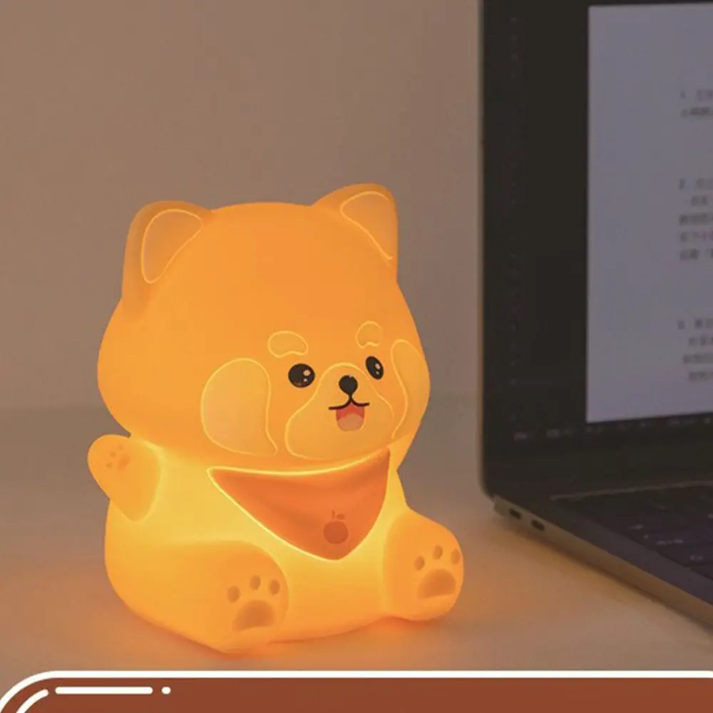 Room Decor Silicone LED Night Light Soft Cartoon Desk Lamp USB Charging Cute Sleep Lamp Halloween