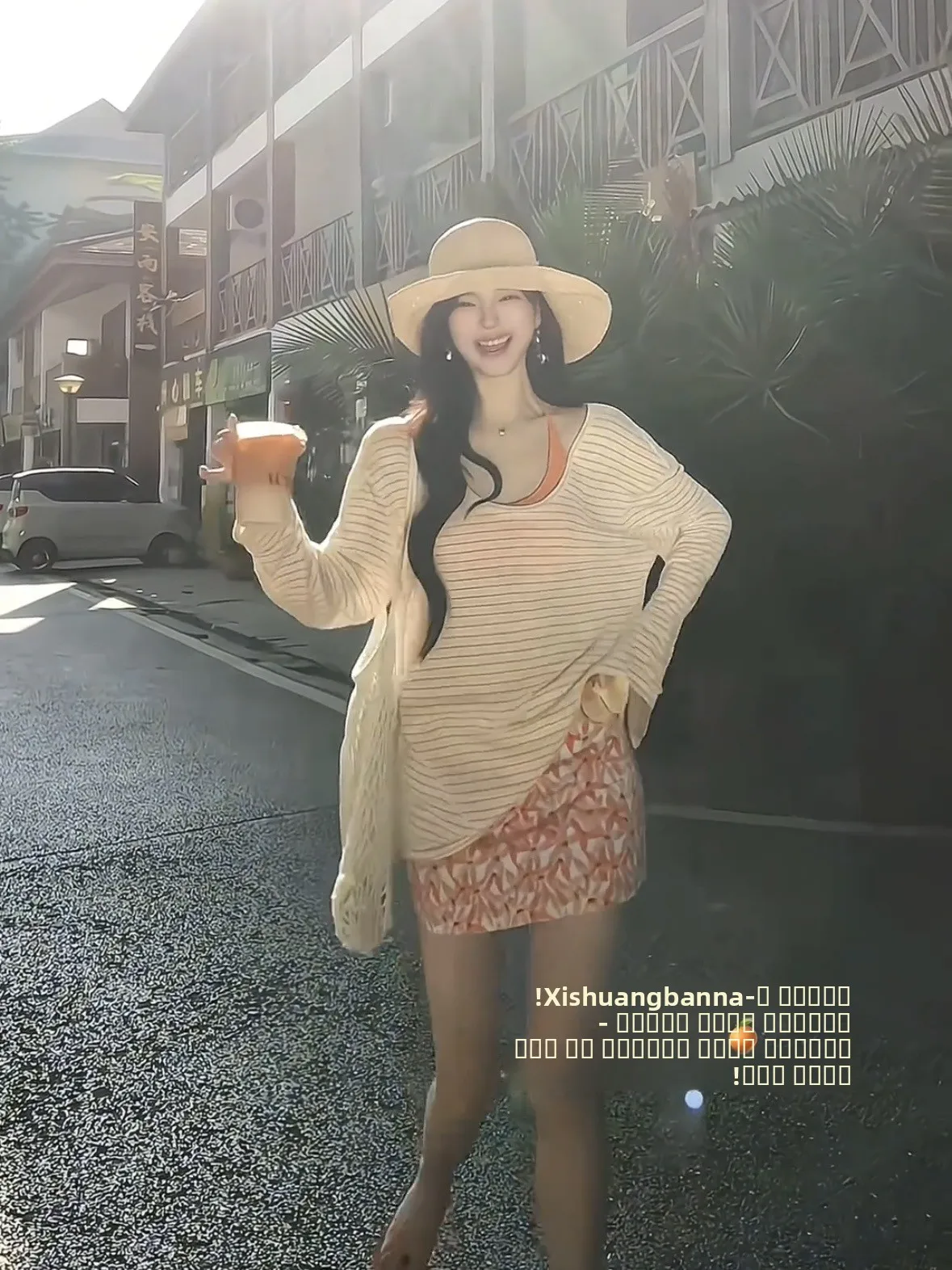 T-shirt long rétro coréen pour femme, style décontracté, superposition, col en U, tendance, surdimensionné, pour le printemps