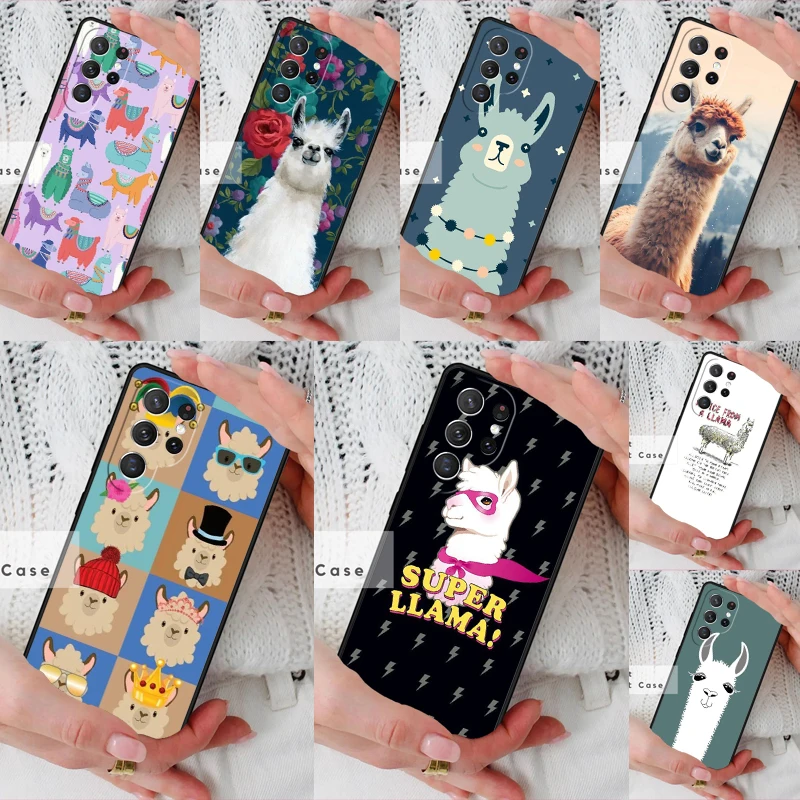 LLAMA Phone Cover Case for Samsung Galaxy S26 Ultra S20 FE Note 10 S24 S23 S21 S25 Plus S22