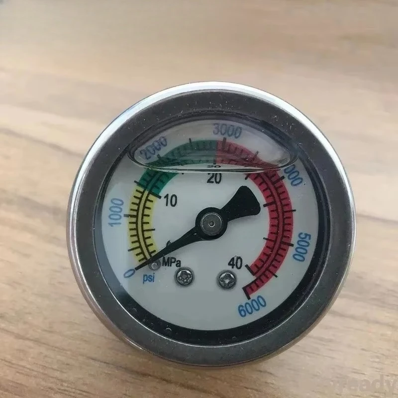 Oil Filled Pressure Meter 0~30MPa, Pressure Gauge for 3/4 Stage High Pressure Pump