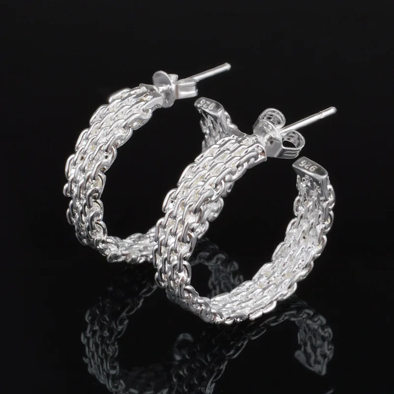 Celebrity Style Braided Earrings for Women  Earrings Elegant   925 silver plated Earring