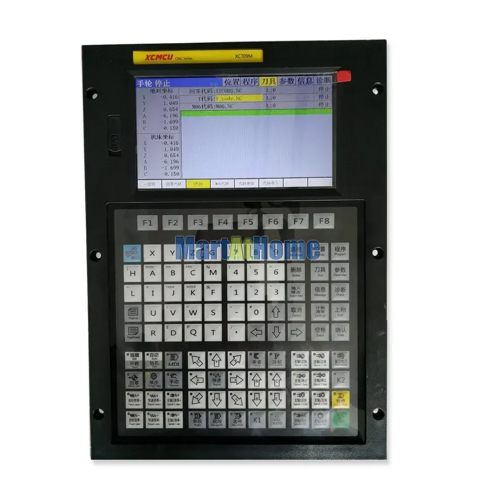 Imagem -02 - Eixos Usb Cnc Sistema de Controle Controlador de Movimento Fanuc G-code Suporte Offline Fresagem Chata Rosqueamento Perfuração Alimentação Xc709m 16