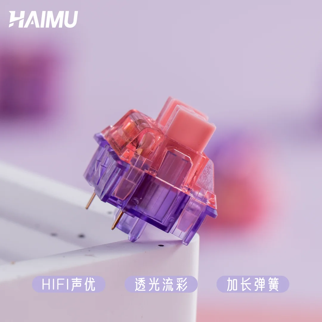 Flamingo Switch 47g Linear Pre-Lubed 5 Pins HotSwap POM Stem Haimu Switches For Mx Mechanical Keyboard 기계식 키보드 축