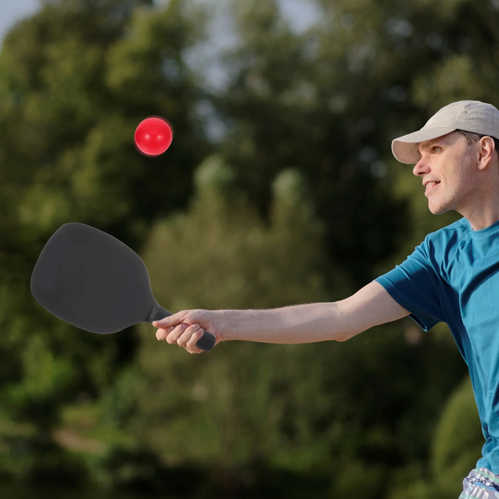 

6Pcs Beach Paddle Ball Replacement Soft PU Small Colored Balls for Outdoor Training Games Hand Eye Coordination