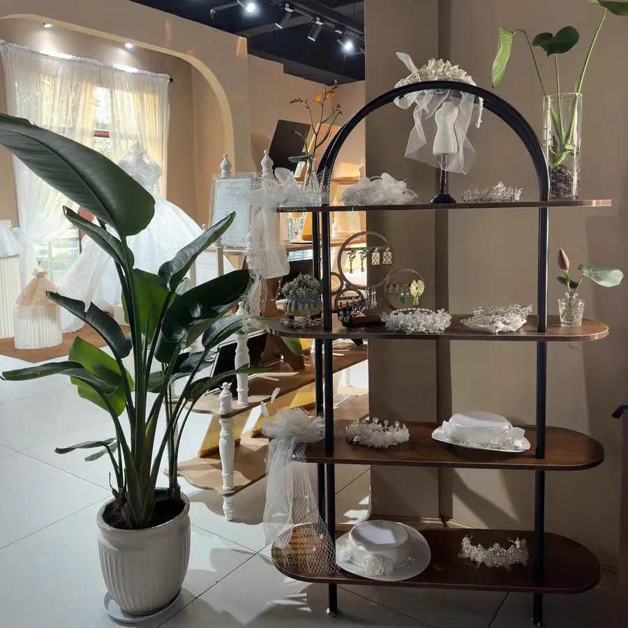 رف عرض مستحضرات التجميل من الحديد المطاوع، رف تخزين خزانة عرض السلع #2