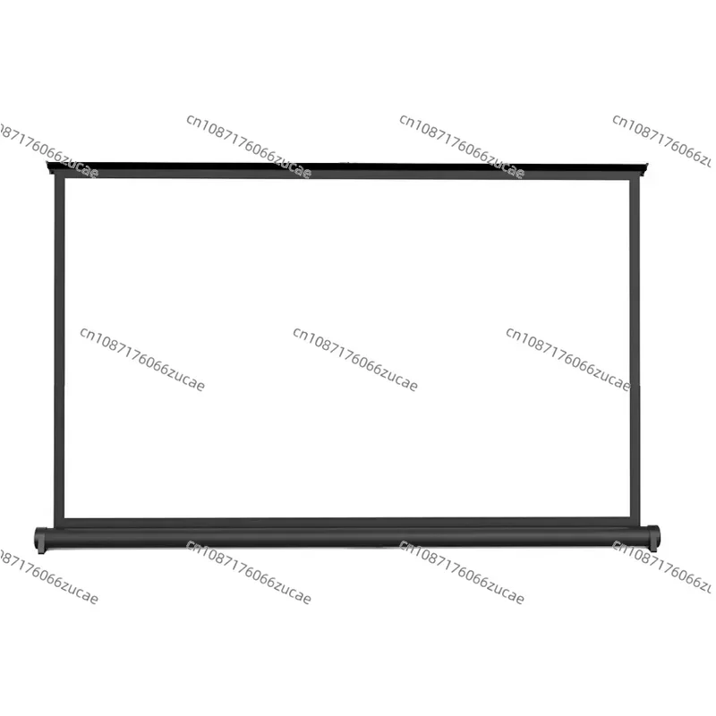 

50'' Portable Projector Screen Tabletop Screen HD 16:9 Projection Pull Up Foldable Stand for Camping Business
