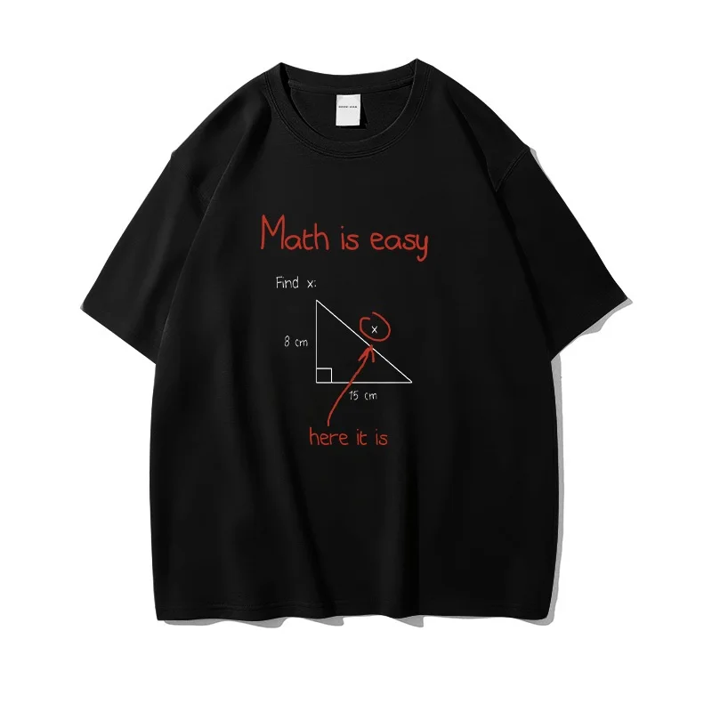 New creative Big Bang Mathematical Formula Printing Unisex Cotton Short Sleeve T-shirt