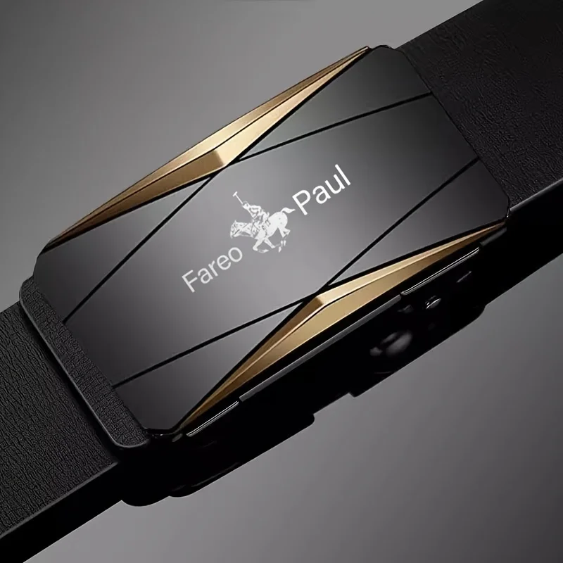 Men\'s Belt Fashin Belts For Men Casual Automatic Buckle Strap Bussiness PU Leather Pants Belt
