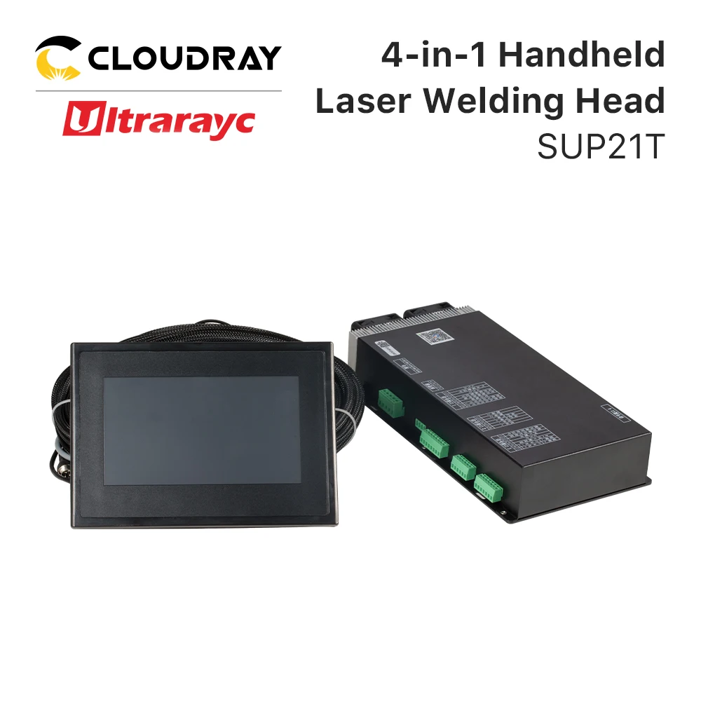 Ultrarayc SUP21T Handheld Fiber Laser Welding Head for Laser Welding Cleaning Cutting Welding Seam Cleaning with Wire Feeder