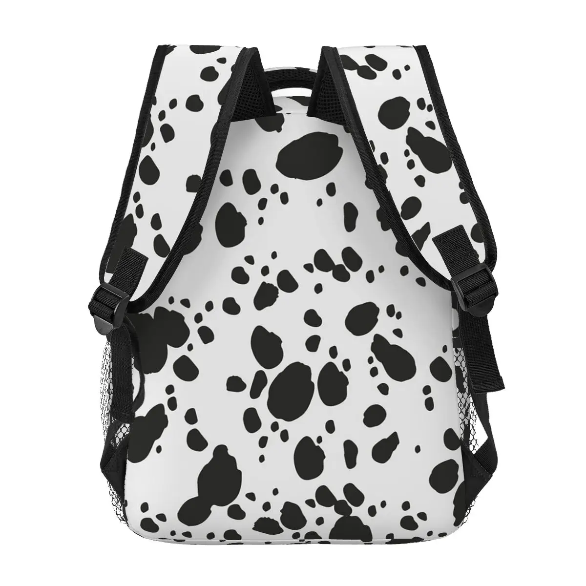 Mochila con estampado de perro dálmata y Animal blanco y negro, mochila para estudiantes, bolso escolar para niños, bolsos de hombro para ordenador