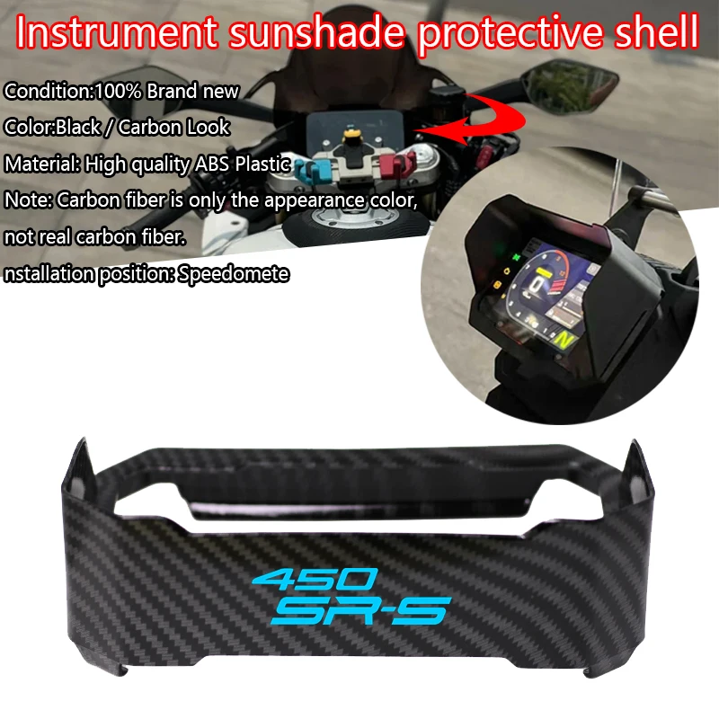 For CFMOTO 450SR-S 450 SR-S Motorcycle Instrument Hat Sun Visor Meter Cover Guard Protector Accessories