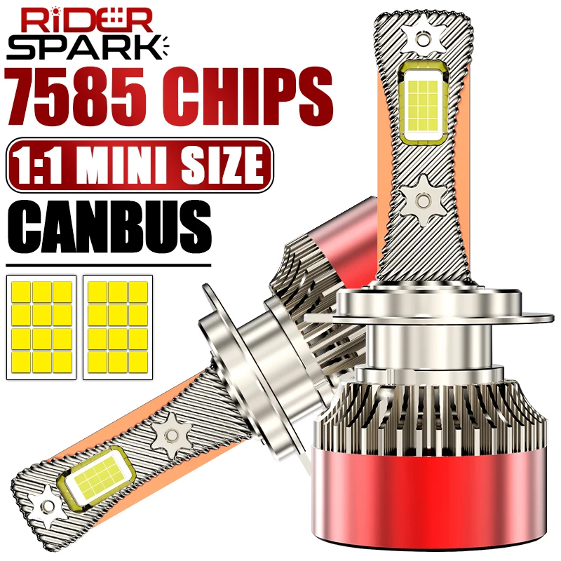 

H11 Led Headlight H7 H4 Led Headlights Bulb CANbus 3 Copper Tube Led Light For Car H1 H8 H9 9005 9006 HB3 HB4 9012 12V 24V 6000k