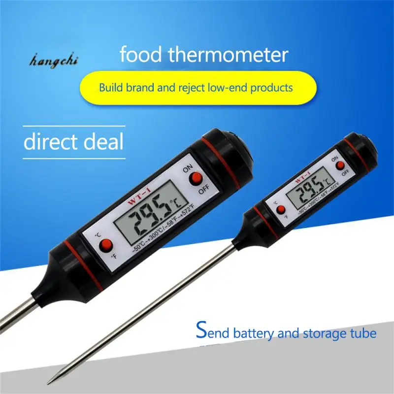 Instant Reading Meat Temperature Tester Digital Food Kitchen Thermometer Cooking Food Kitchen Bbq Probe Oil Thermometer Needle