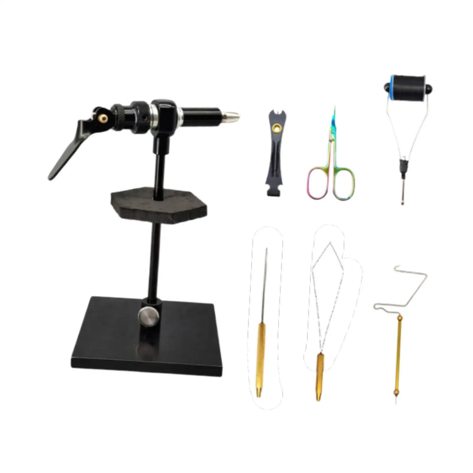 

Rotary Flying Fishing Tying Vise Set for Beginners Lightweight 360° Rotation