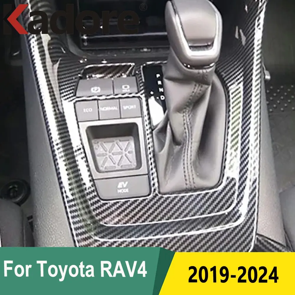 

For Toyota RAV4 RAV 4 2019-2022 2023 2024 Gear Shift Box Panel Cover Sticker Trim Decoration Car Styling Interior Accessories