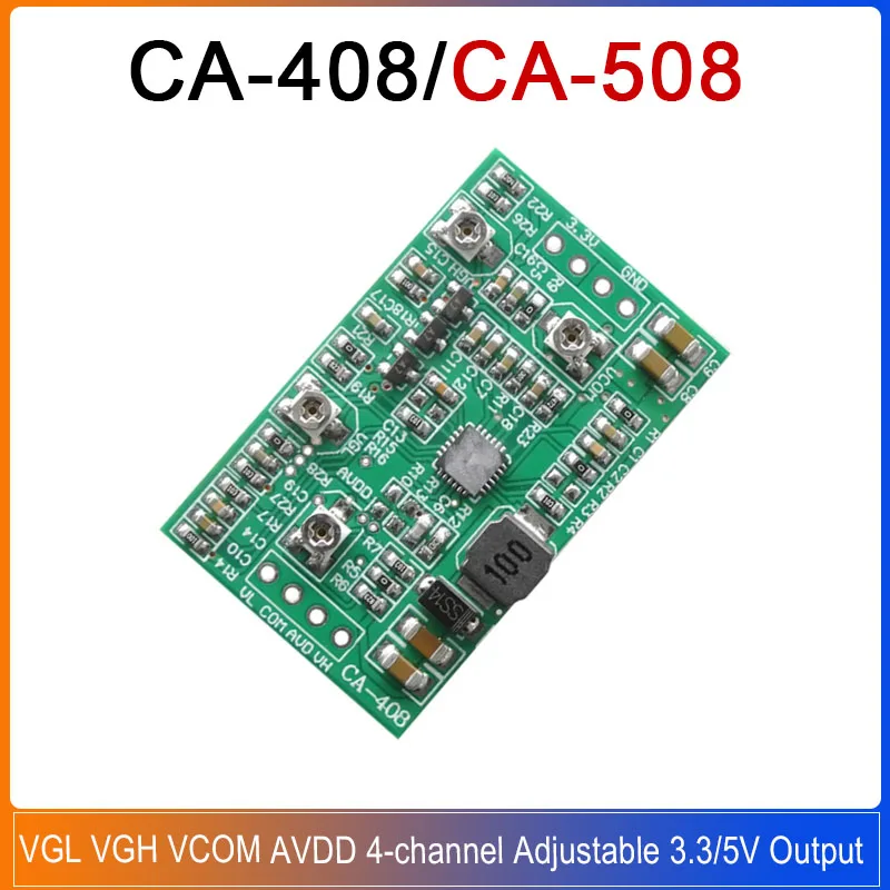 CA-408 3.3V/5V CA-50812V TCON Board Liquid Crystal Screen VGL VGH VCOM AVDD 4-Channel Adjustable Boost Module