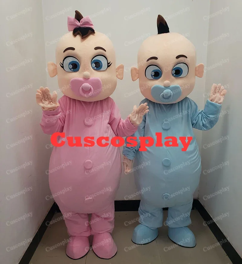 Adult Baby Boy and Girl Mascot Costume Christmas Fancy Dress Halloween Cartoon Characters for Party Events Custom Made Size