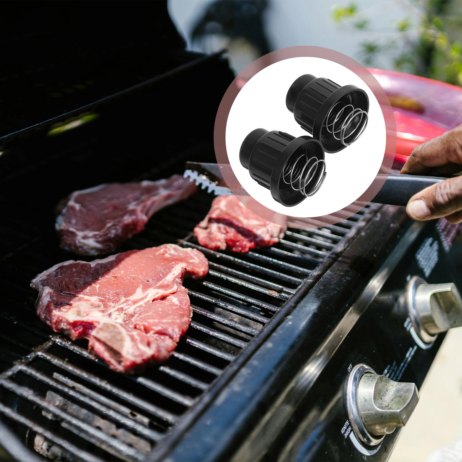 

2 Pcs Oven Igniter Grill Igniters Bbq Kit Button Cap Gas for Grills Replacement Fire