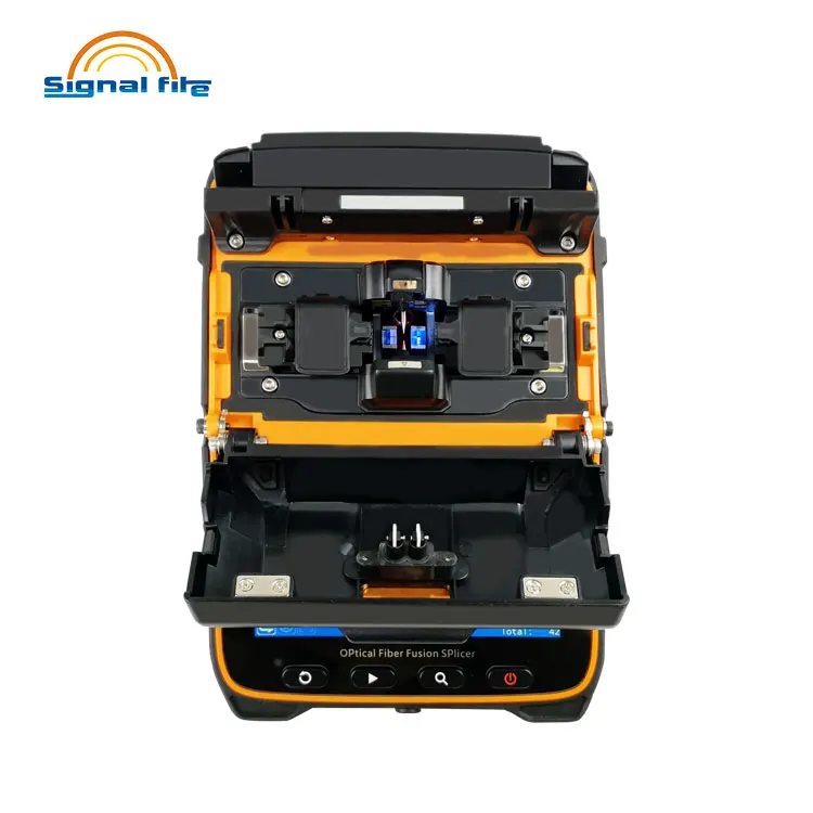 

AI-9 6 Motors FTTH Fiber Optic Splicing Machine Optical Fiber Fusion Splicer/OTDR With Optical Power Meter OPM VFL Light Source