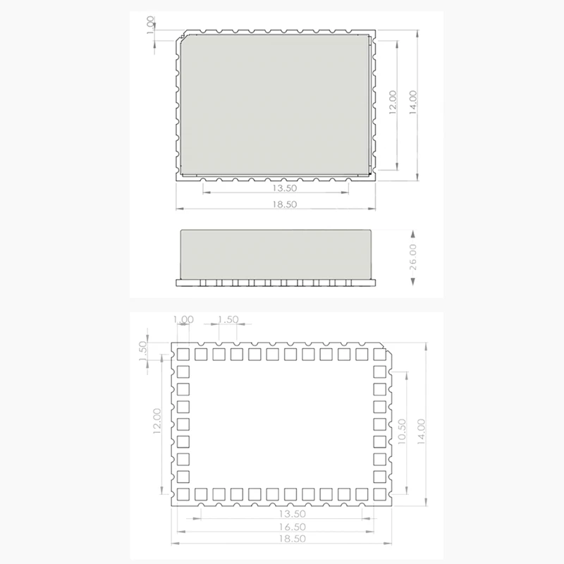 HC01 Wifi Halow Module 902-928MHZ 32.5Mbps 1-2KM Long Range High-Speed Data Transfer Wireless Access Iot