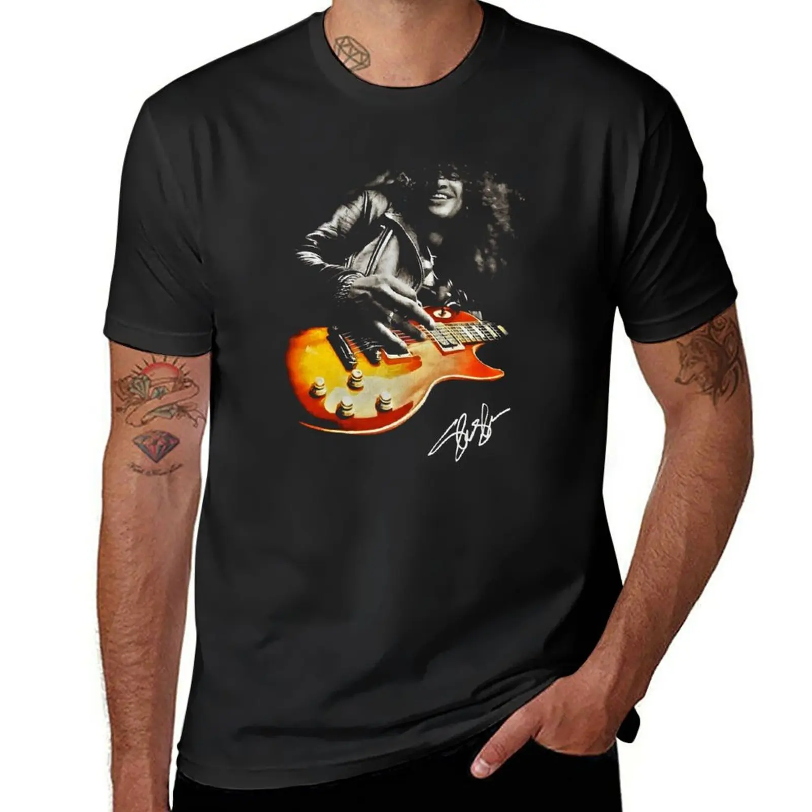 New Guitar Shredding Slash Signature Guns N Roses T-Shirt summer top plus size tops heavy weight t shirts for men