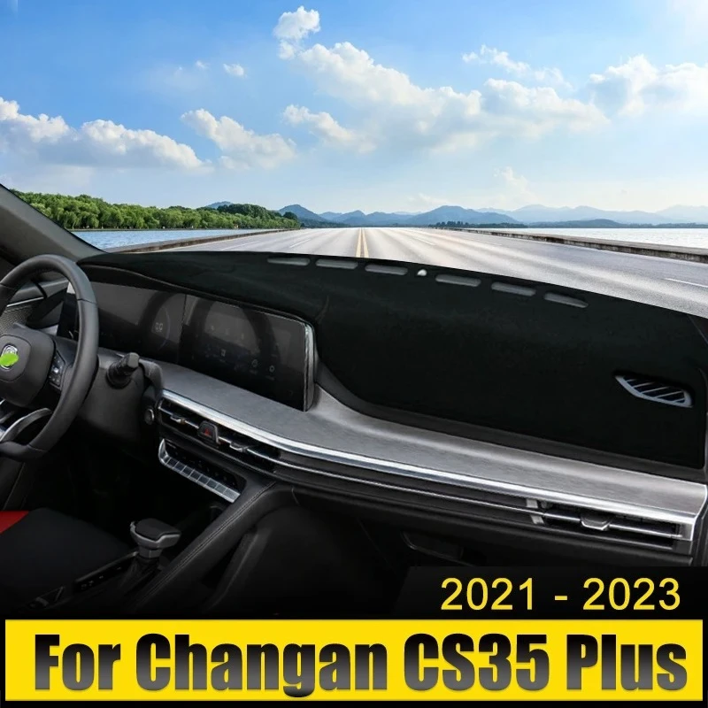 

Автомобиль для Changan CS35 Plus 2021 2022 2023, чехол для приборной панели, избегайте света, козырек от солнца, анти-УФ-защита, нескользящий чехол, коврик, аксессуары