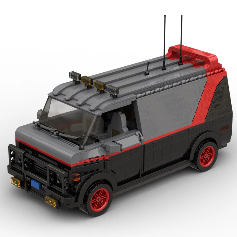 NEW 1519PCS MOC A-Team television Van SWAT Team Car Model DIY DIY creative ideas ChildToy birthday gift technology Blocks bricks