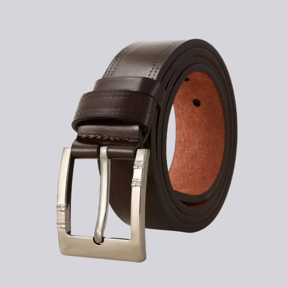 

Retro Luxury Design Business Leather Belt Casual Trendy Pin Buckle Waistband Versatile Jeans Belt