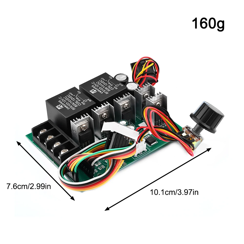 40A PWM Speed Controller DC Motor Digital Display DC10-55V 0~100% Adjustable Drive Module Input MAX 60A 12V 24V 36V 48V