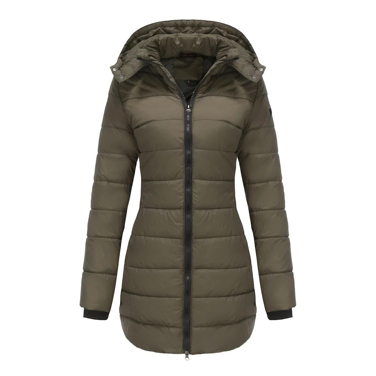 

Puffer Quilted Jacket Women Autumn Winter Jackets for Women 2023 Hooded Long Parka Mujer Navy Yellow Apricot Gray Parkas