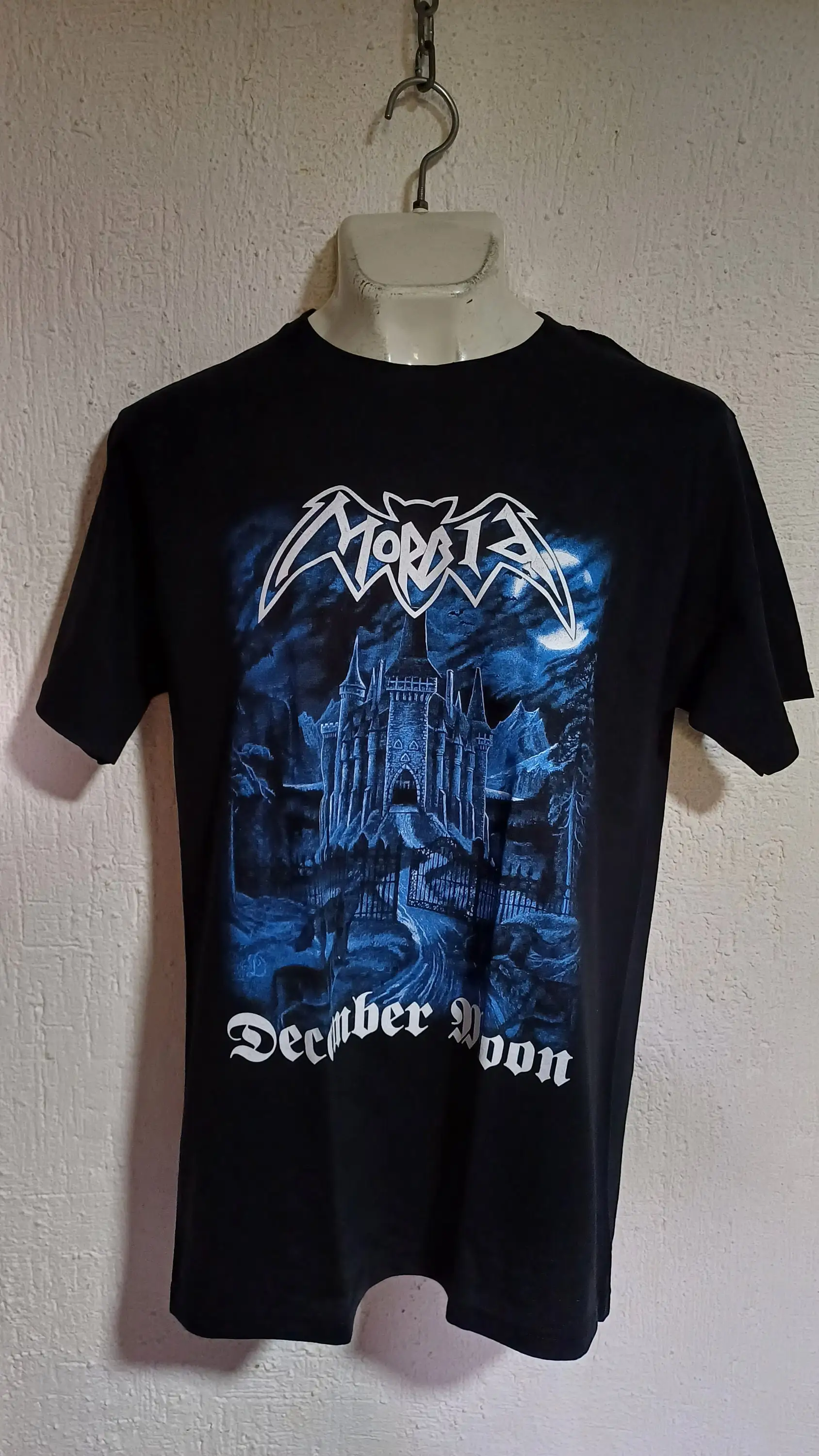 Morbid december moon T shirt black metal emperor darkthrone watain dissection XL extra large