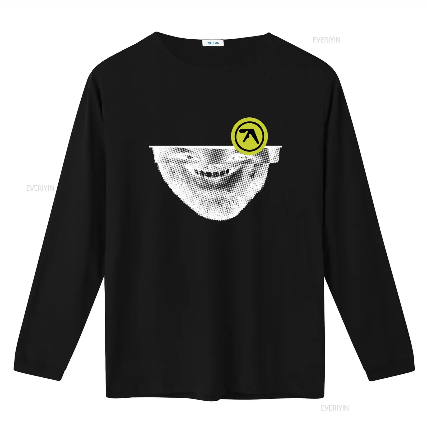 Aphex Twin Syro Album Print T Shirt for  vintage Washed graphic Stylish streetwear homme fashion Slightly Breathable Stretched