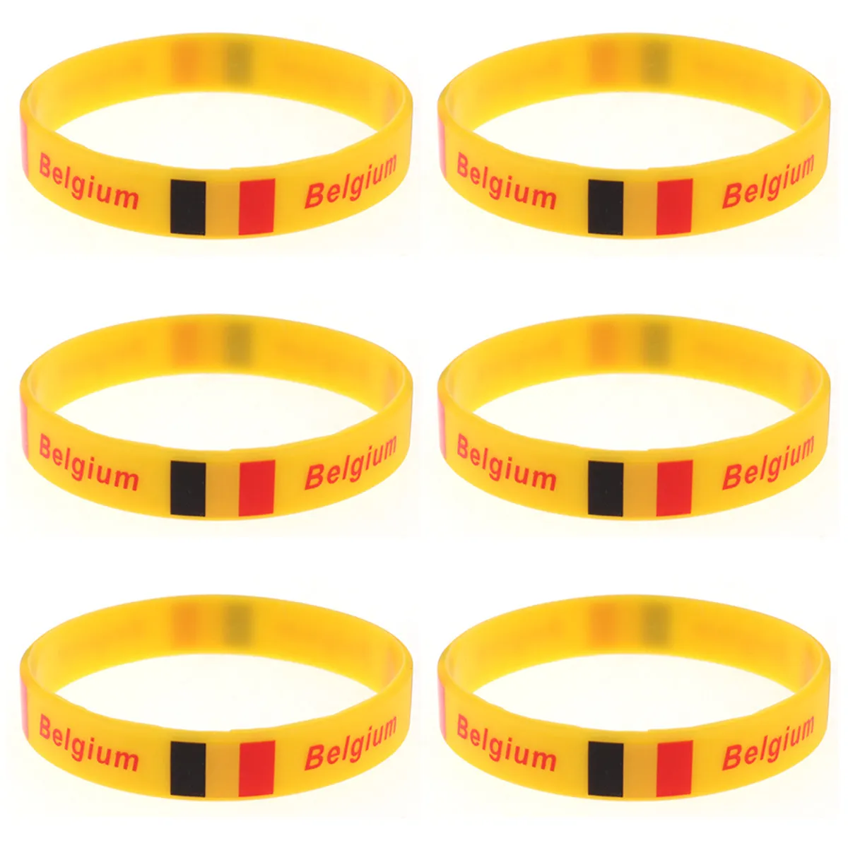 

Набор из 12 силиконовых браслетов с флагами стран, мягкие и удобные, для футбольных матчей