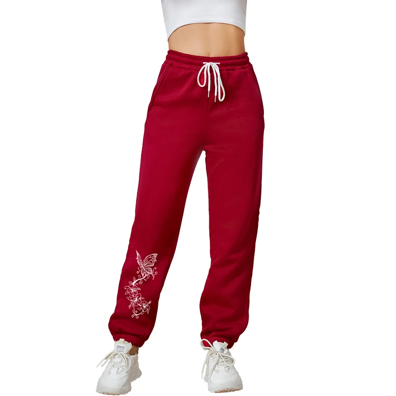 

Women's Spring vintage loose-fitting lace-up pants Casual jogging pants Loose-fitting Harlan sweatpants Sporty girls' pants Wome