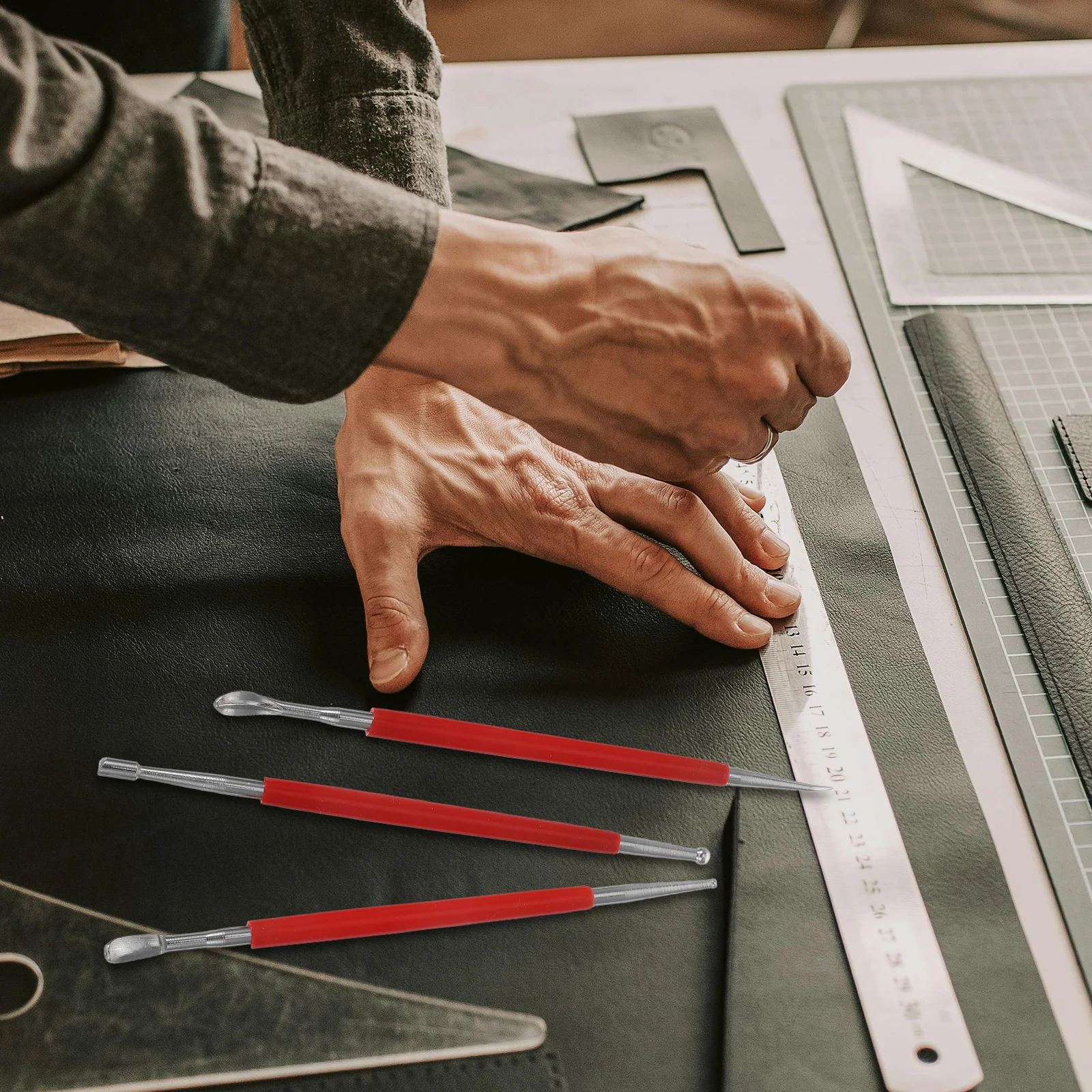 

3Pcs Press Line Pen for Craft High Precision Stylus Tool for Sculpting Modeling Clay Polymer Detailing Art