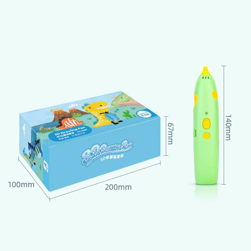 Stylo d'impression 3D créatif, bricolage, basse température d'impression, ABS, avec Filaments PCL de 6M, 1.75mm, câble USB, stylo de dessin pour enfants