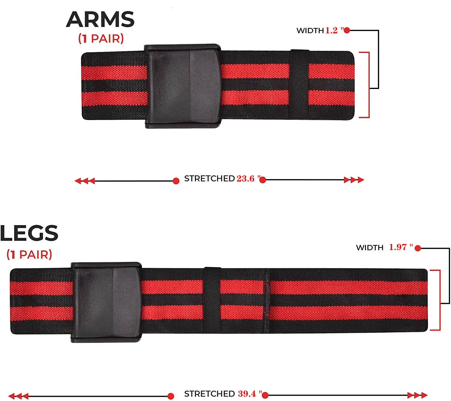 Blood Flow Restriction Bands Exercise Elastic Straps for Occlusion Training Heavy Workouts Help Increase Arm Leg Muscle Mass