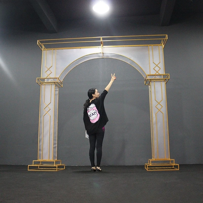 Wedding props transparent film arch, wedding flower door pvc film arch