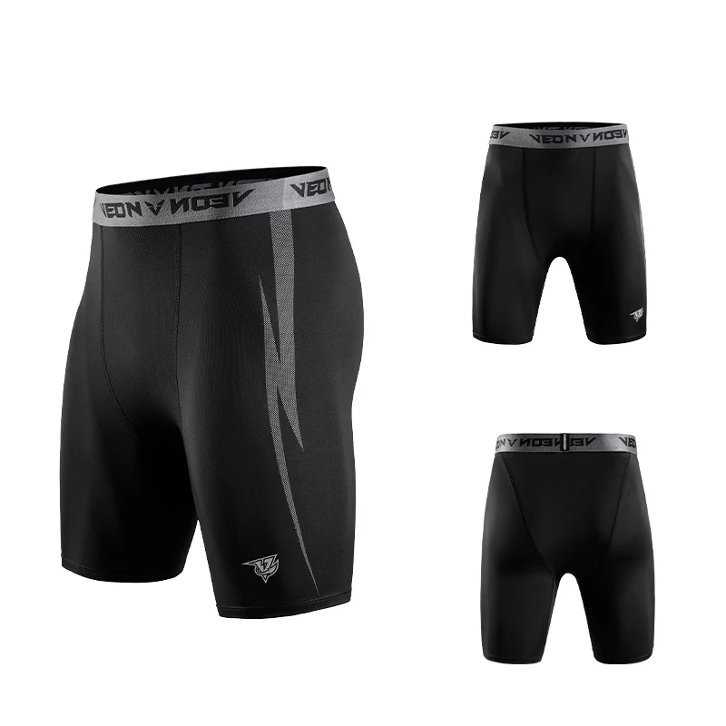 Veidoorn Compression Shorts Men Underwear Spandex Runnining Workout Athletic Leggings Sports Active Shorts