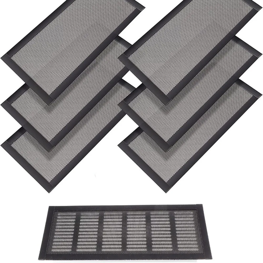 

1/2Pcs 4 X 10'' Floor Register Vent Covers Rectangle Anti Dust Vent Covers Mesh Easy Install Thickened Ventilation Cover