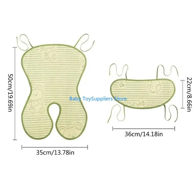 R1WF مقعد الطفل حصيرة التبريد وسادة وسادة عالمية تنفس عربة الرضع وسادة #6