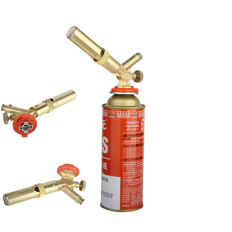 

1PCS High-temperature Welding Gun Superior Quality Dual Tube Flame Torch Handy Burner for Outdoor Cooking and BBQ