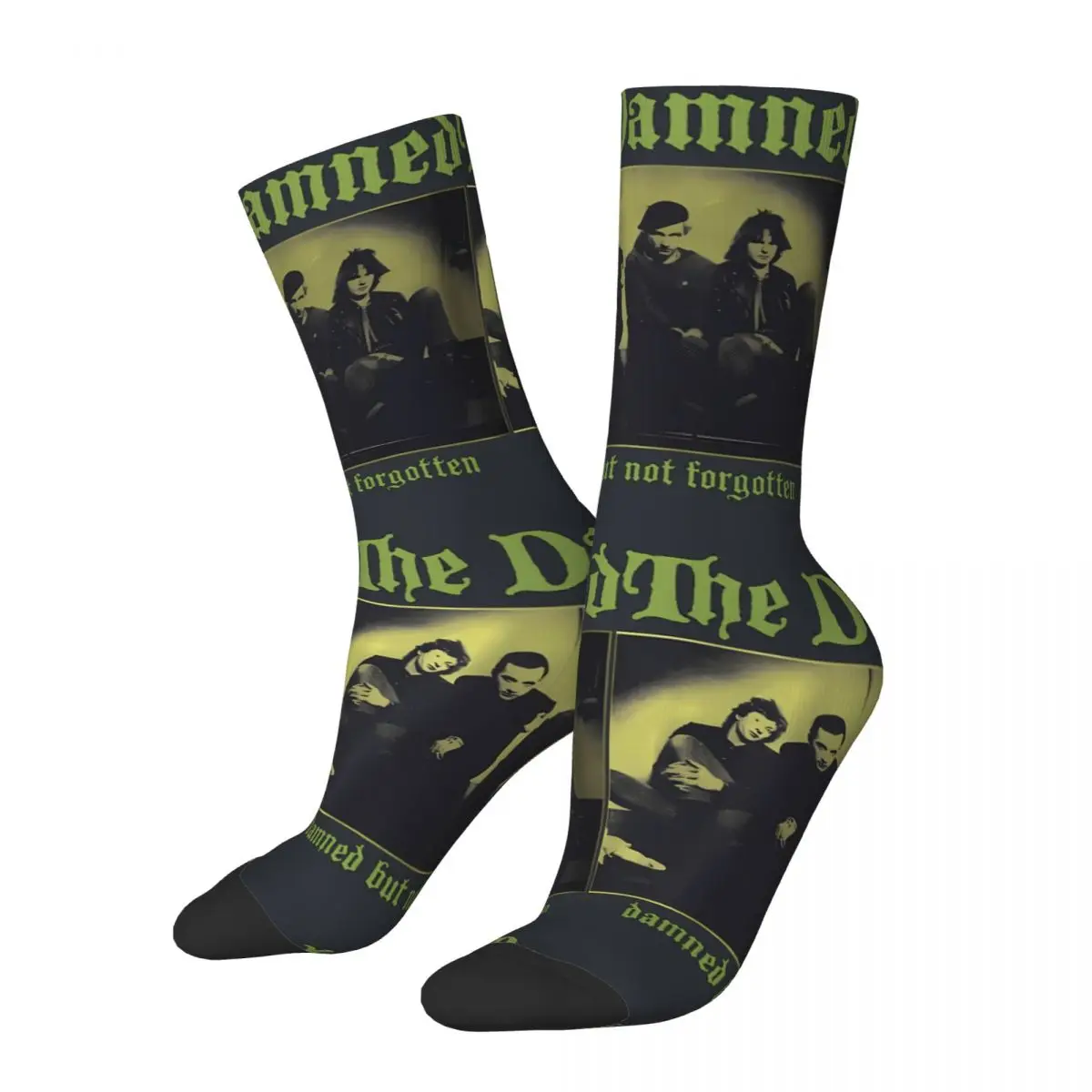 Crazy compression Damned Cool Sock for Men Hip Hop The Damned Pattern Printed Boys Crew Sock Gift official-website tops fugees