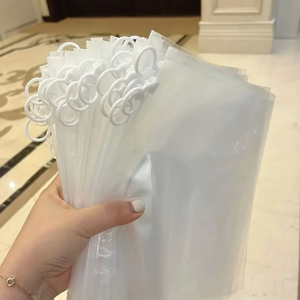 20pcs, Extra Thick Zipper Bag, Stationery, Sundries Sorting Bag, Storage Bag, HD Transparent Sorting Bag 20 Silk