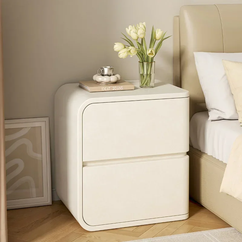 White Bedroom Nightstand Modern Minimalistspace Saving Aesthetic Nightstand Drawer Luxury Mesitas De Noche Home Furniture