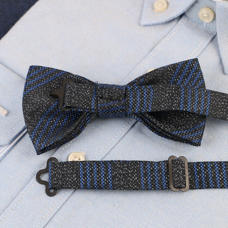 Мужской деловой повседневный галстук-бабочка в горошек, полиэстер, хлопок, полосатый свадебный жених, жених, производитель, оптовая продажа, прямые поставки