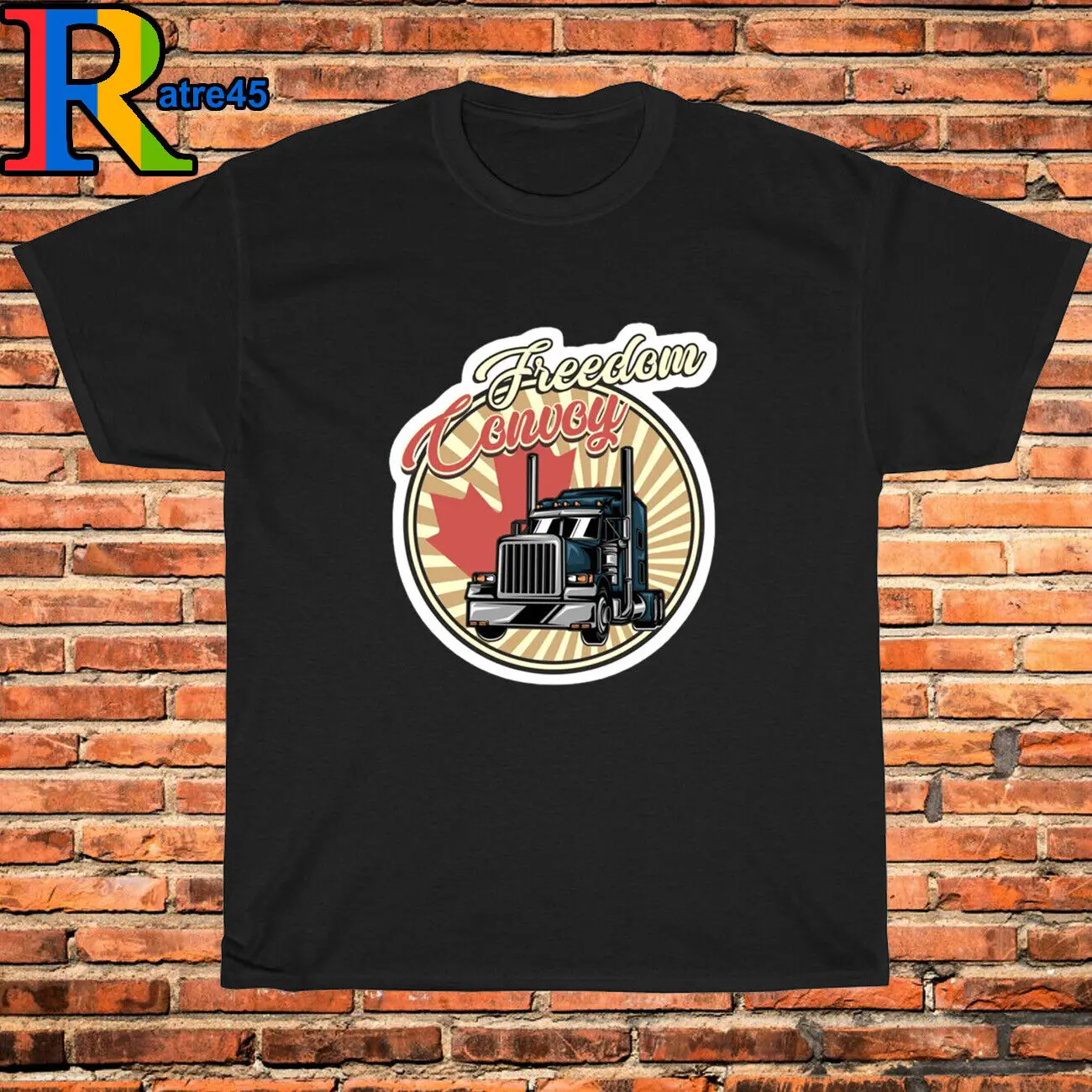 New RD Trucking Convoy Kris Kristofferson Logo Black/Grey/White/Navy Size S-5XL