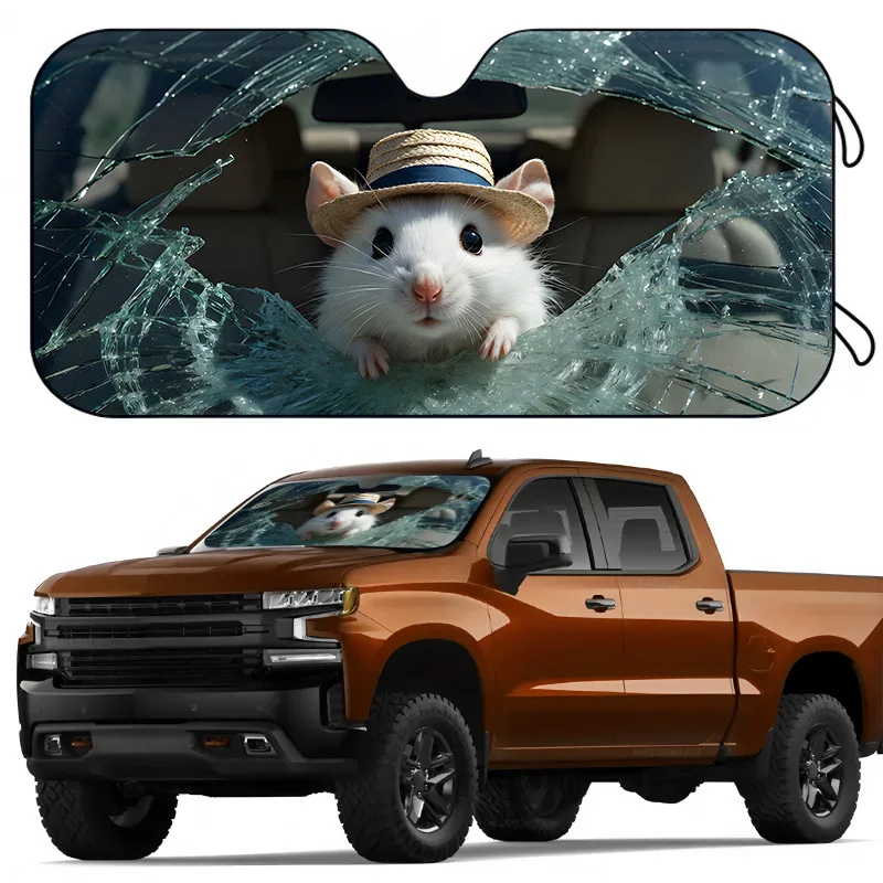 1Pcs Car Windshield Sun Shade, Playful Design, Easy Installation, For Suvs